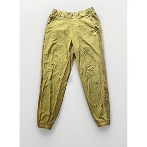 Athleta Joggers Womens 6 Textured Brooklyn Yellow Pull On‎ Light Weight Pants